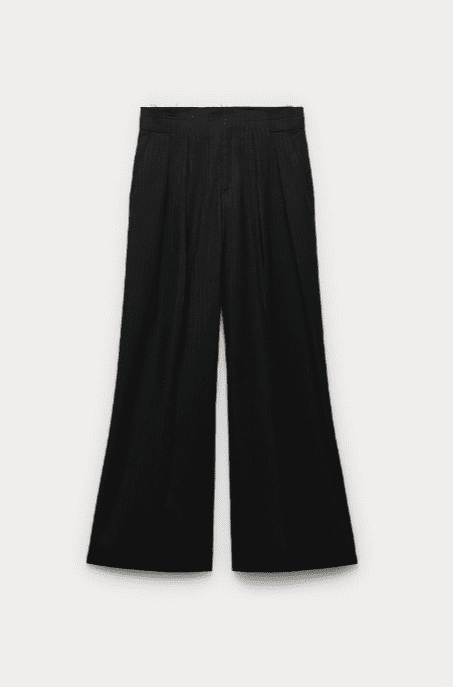 ZW COLLECTION FLARED PANTS - Black